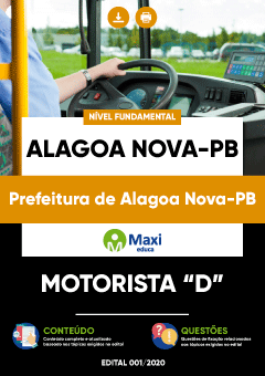 Apostila Prefeitura de Alagoa Nova-PB - Motorista “D”