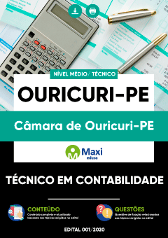 Apostila Câmara de Ouricuri-PE - Técnico em Contabilidade