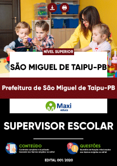 Apostila Prefeitura de São Miguel de Taipu-PB - Supervisor Escolar
