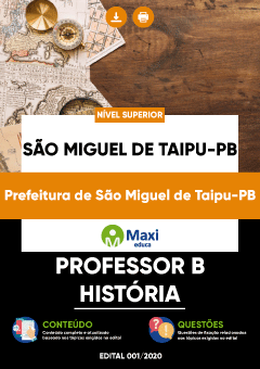 Apostila Prefeitura de São Miguel de Taipu-PB - Professor B - História