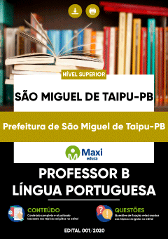 Apostila Prefeitura de São Miguel de Taipu-PB - Professor B - Língua Portuguesa