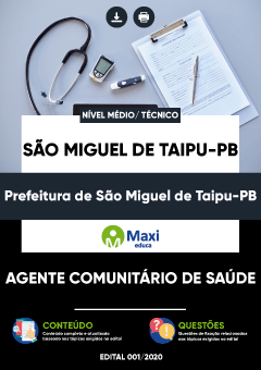 Apostila Prefeitura de São Miguel de Taipu-PB - Agente Comunitário de Saúde