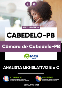 Apostila Câmara de Cabedelo-PB - Analista Legislativo B e C