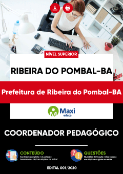 Apostila Prefeitura de Ribeira do Pombal-BA - Coordenador Pedagógico