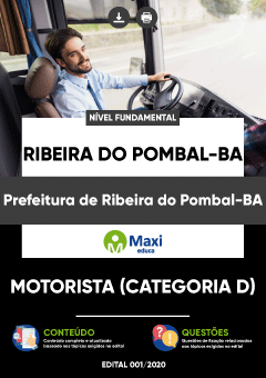 Apostila Prefeitura de Ribeira do Pombal-BA - Motorista (Categoria D)