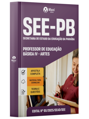 Apostila SEE-PB -Secretaria de Estado da Educação da Paraíba - Professor de Educação Básica IV - Artes