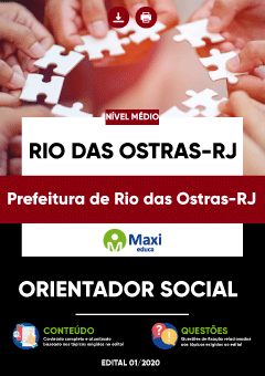 Apostila Prefeitura de Rio das Ostras-RJ - Orientador Social