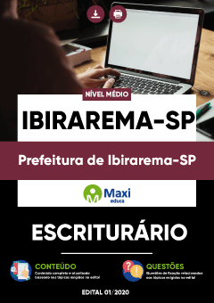 Apostila Prefeitura de Ibirarema-SP - Escriturário