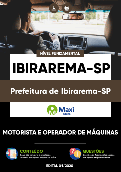 Apostila Prefeitura de Ibirarema-SP - Motorista e Operador de Máquinas
