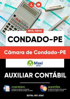 Apostila Câmara de Condado-PE - Auxiliar Contábil