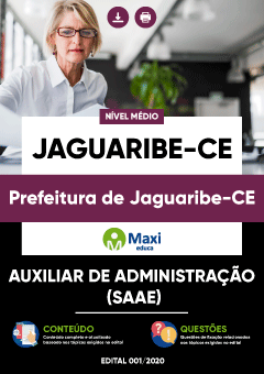 Apostila Prefeitura de Jaguaribe-CE - Auxiliar de Administração (SAAE)