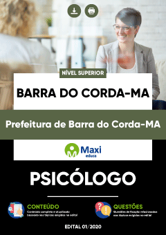Apostila Prefeitura de Barra do Corda-MA - Psicólogo