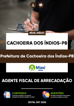 Apostila Prefeitura de Cachoeira dos Índios-PB - Agente Fiscal de Arrecadação