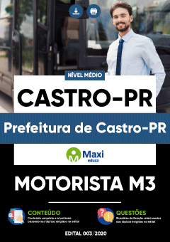 Apostila Prefeitura de Castro-PR - Motorista M3