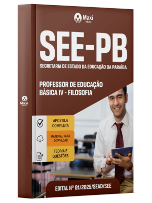Apostila SEE-PB -Secretaria de Estado da Educação da Paraíba - Professor de Educação Básica IV - Filosofia