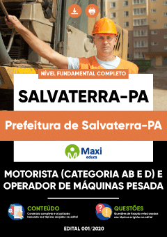 Apostila Prefeitura de Salvaterra-PA - Motorista (Categoria AB e D) e Operador de Máquinas Pesada