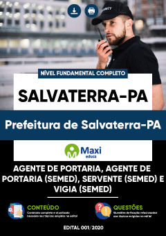 Apostila Prefeitura de Salvaterra-PA - Agente de Portaria, Agente de Portaria (SEMED),  Servente (SEMED) e Vigia (SEMED)