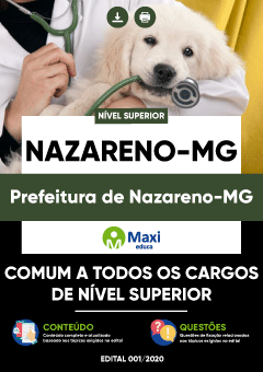 Apostila Prefeitura de Nazareno-MG - Comum a Todos os Cargos de Nível Superior