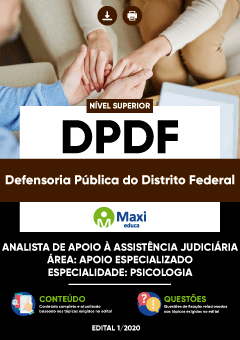 Apostila Defensoria Pública do Distrito Federal - DPDF - Analista de Apoio à Assistência Judiciária - Área: Apoio Especializado - Especialidade: Psicologia
