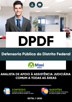 Apostila Defensoria Pública do Distrito Federal - DPDF - Analista de Apoio à Assistência Judiciária Comum a todas as áreas