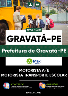 Apostila Prefeitura de Gravatá-PE - Motorista A a E e Motorista Transporte Escolar