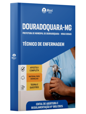 Apostila Prefeitura  de Douradoquara - MG - 2025 - Técnico de Enfermagem