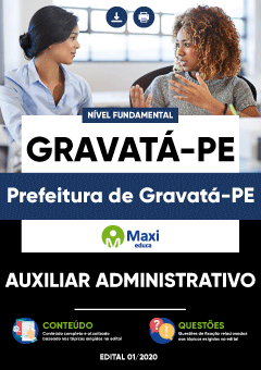 Apostila Prefeitura de Gravatá-PE - Auxiliar Administrativo