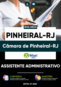 Apostila Câmara de Pinheiral-RJ - Assistente Administrativo