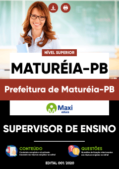 Apostila Prefeitura de Maturéia-PB - Supervisor de Ensino