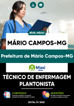 Apostila Prefeitura de Mário Campos-MG - Técnico de Enfermagem Plantonista