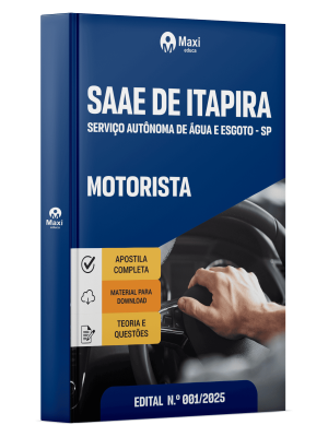 Apostila SAAE de Itapira 2025 - Motorista