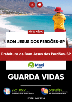 Apostila Prefeitura de Bom Jesus dos Perdões-SP - Guarda Vidas