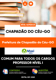 Apostila Prefeitura de Chapadão do Céu-GO - Comum para todos os cargos Professor Nível I