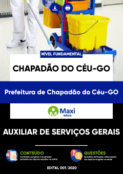 Apostila Prefeitura de Chapadão do Céu-GO - Auxiliar de Serviços Gerais