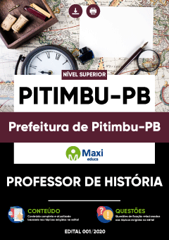 Apostila Prefeitura de Pitimbu-PB - Professor de História