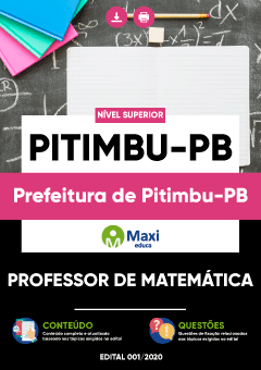 Apostila Prefeitura de Pitimbu-PB - Professor de Matemática