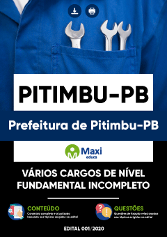 Apostila Prefeitura de Pitimbu-PB - Vários Cargos de Nível Fundamental Incompleto