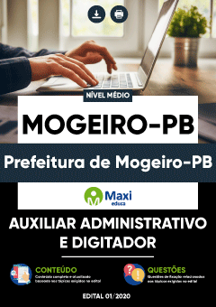Apostila Prefeitura de Mogeiro-PB - Auxiliar Administrativo e Digitador