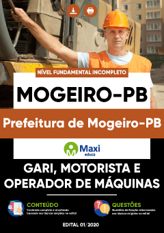 Apostila Prefeitura de Mogeiro-PB - Gari, Motorista e Operador de Máquinas