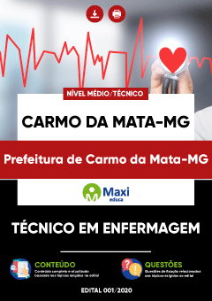 Apostila Prefeitura de Carmo da Mata-MG - Técnico em Enfermagem