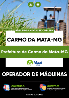 Apostila Prefeitura de Carmo da Mata-MG - Operador de Máquinas