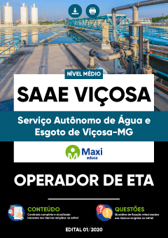 Apostila Serviço Autônomo de Água e Esgoto de Viçosa-MG - SAAE Viçosa - Operador de ETA