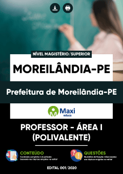 Apostila Prefeitura de Moreilândia-PE - Professor - Área I (Polivalente)