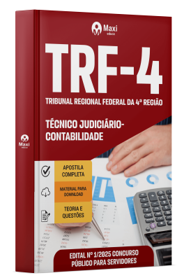 Apostila TRF- 4 -Tribunal Regional Federal da 4ª Região -2025 - Técnico Judiciário – Contabilidade