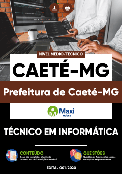 Apostila Prefeitura de Caeté-MG - Técnico em Informática