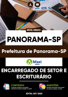 Apostila Prefeitura de Panorama-SP - Encarregado de Setor e Escriturário
