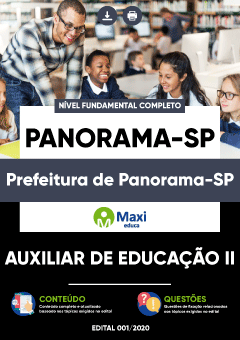 Apostila Prefeitura de Panorama-SP - Auxiliar de Educação II