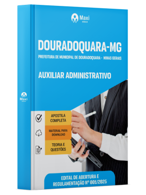 Apostila Prefeitura  de Douradoquara - MG - 2025 - Auxiliar Administrativo