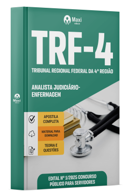 Apostila TRF- 4 -Tribunal Regional Federal da 4ª Região -2025 - DUPLICADO - Analista Judiciário – Enfermagem