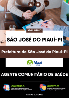 Apostila Prefeitura de São José do Piauí-PI - Agente Comunitário de Saúde